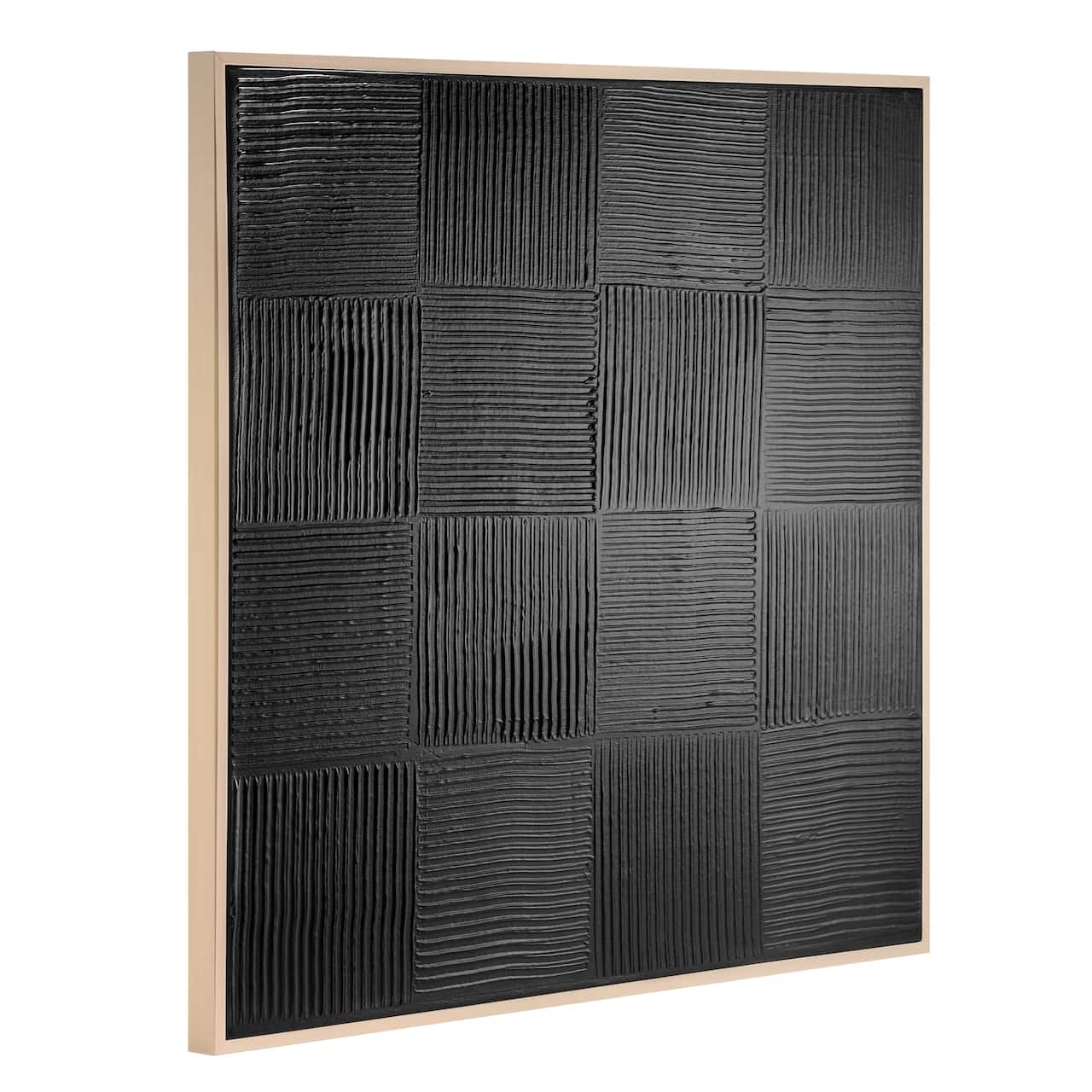 American Art Decor Shadows Over the Plains Framed Textured Print - 35" x 35"